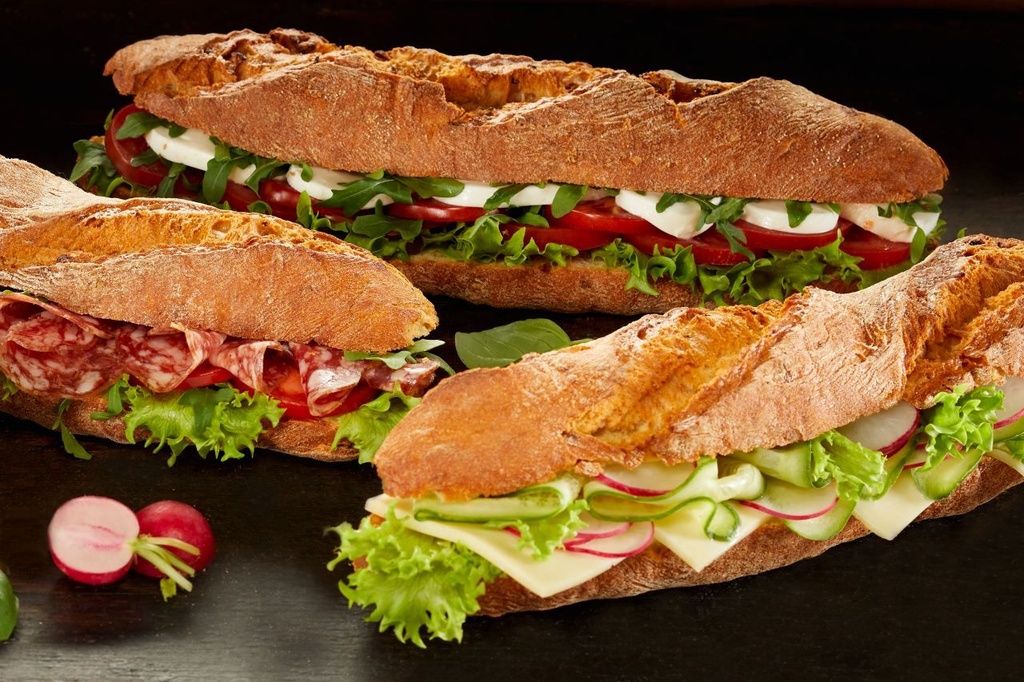 Tábua Baguete Fermentação Natural 1 kg para 4 Pessoas