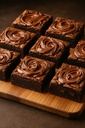 Tábua de Mini-Brownie de Nutella 12un