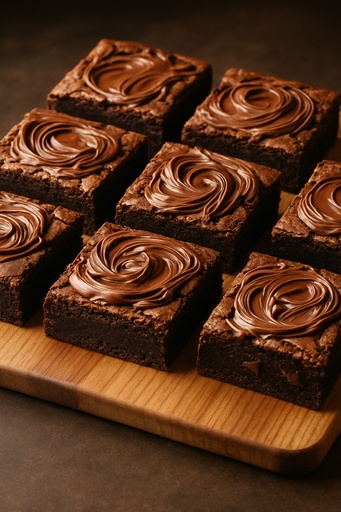 Tábua de Mini-Brownie de Nutella 12un